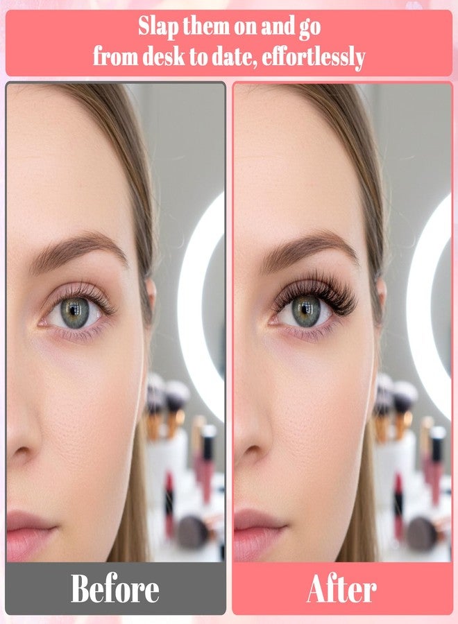 Sibba 10 Pairs Volume False Eyelashes Thick Cat Eye Lash Strips with Tweezer Dramatic Dense Makeup Look Fluffy Black Fake Eyelashes for Cluster Looking Full Glam - Image 3